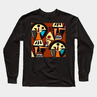 African print Long Sleeve T-Shirt